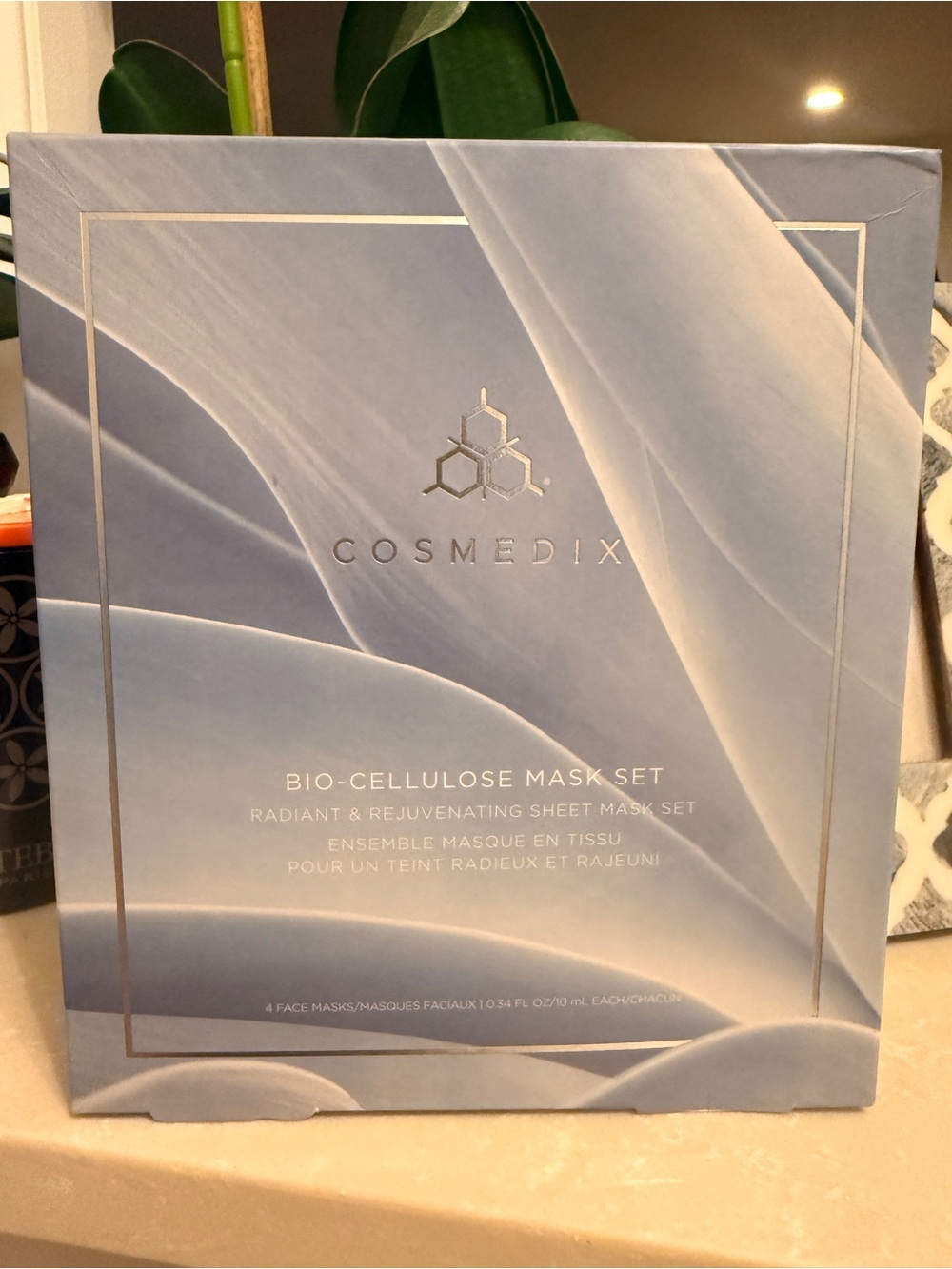 CosMedix Bio Cellulose Radiant & Rejuvenating Sheet Mask Set 4pcs/1 Box